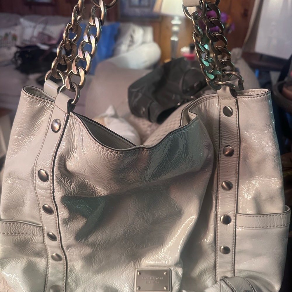 Michael Kors Metallic Silver Bag